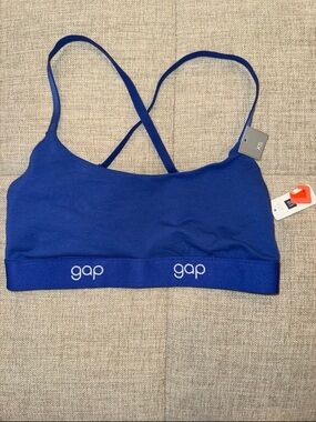 GAP Women's Royal Blue Crisscross Bralette